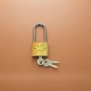 Golden padlock anti-theft padlock, metal padlock, household padlock, 2-inch padlock Specification image